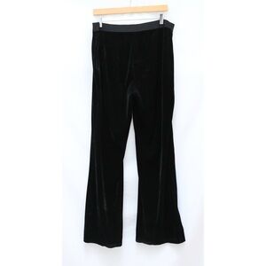Max Studio Black Velvet Pants Plus Size Pull-On 2X evening gothic party cocktail